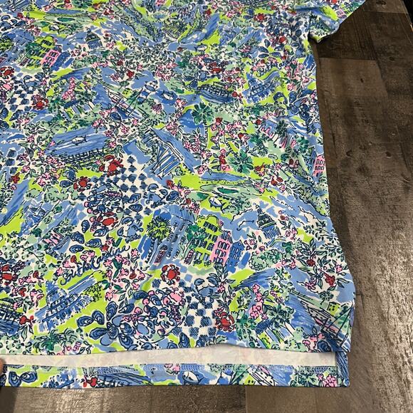 Lilly Pulitzer Southern Tide Ryder Polo Shirt Mens XXL Colorful Bright - Picture 12 of 12